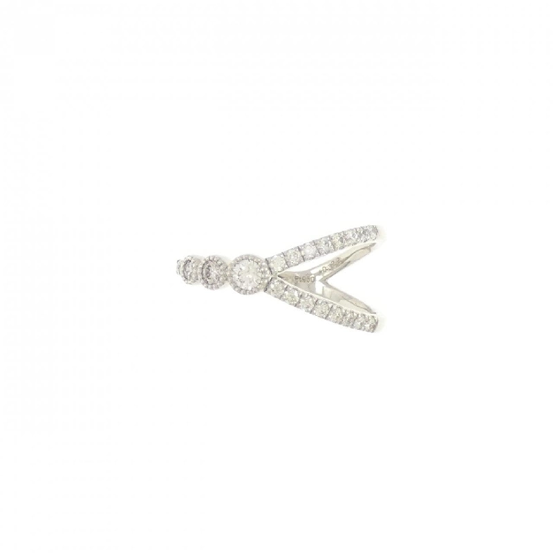 【Sản phẩm mới】Nhẫn ngón út kim cương PT950 0.22CT 672404