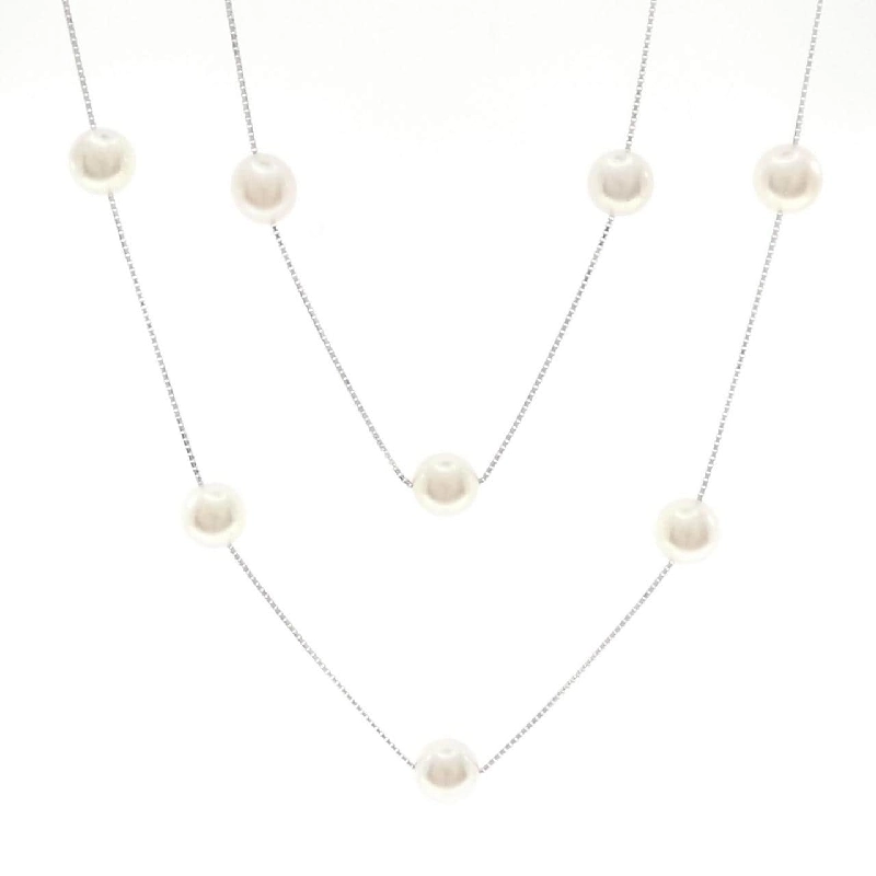 K18WG Ngọc trai Akoya Dây chuyền - Hàng hiệu Chính hãng 856754