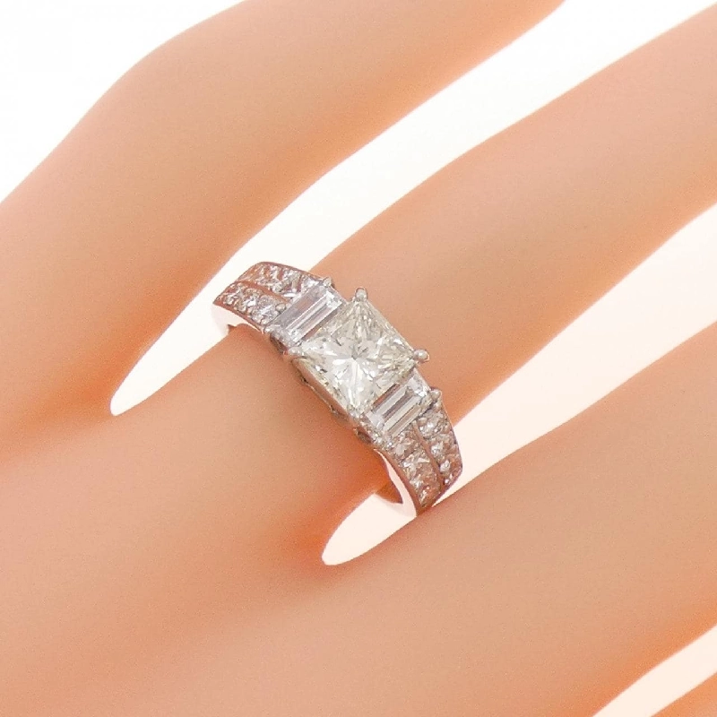 Nhẫn kim cương PT900 1.008CT L SI1 cắt hình fancy - Hàng hiệu Authentic 873992