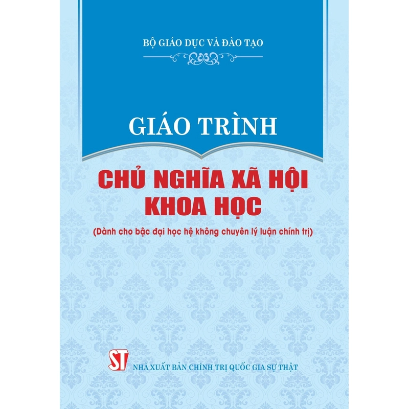Giáo Trình Chủ Nghĩa Xã Hội Khoa Học 2023 (hệ không chuyên lý luận chính trị) 540465