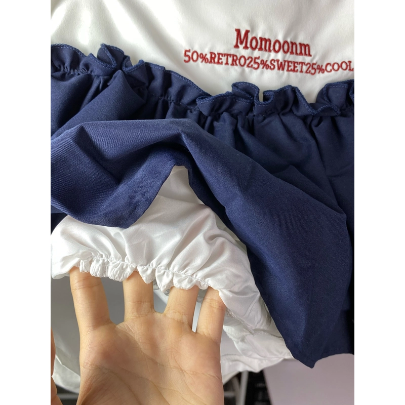 Set áo thun croptop mix chân váy 471091