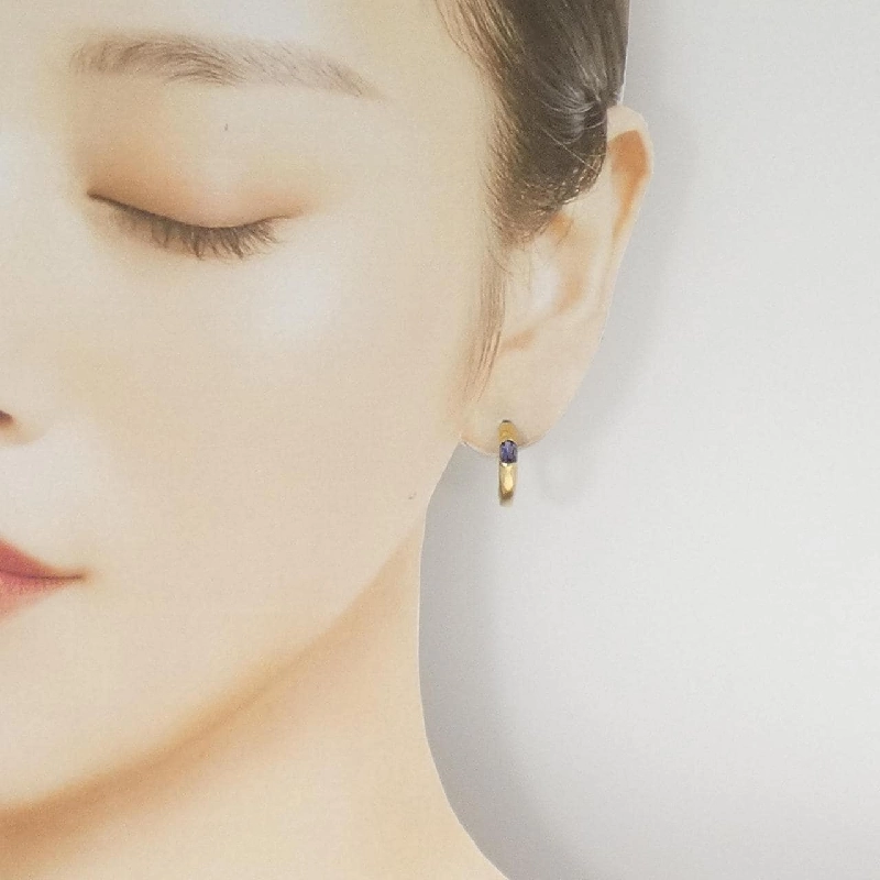 K18YG Iolite Bông tai - Hàng hiệu Chính hãng 869741