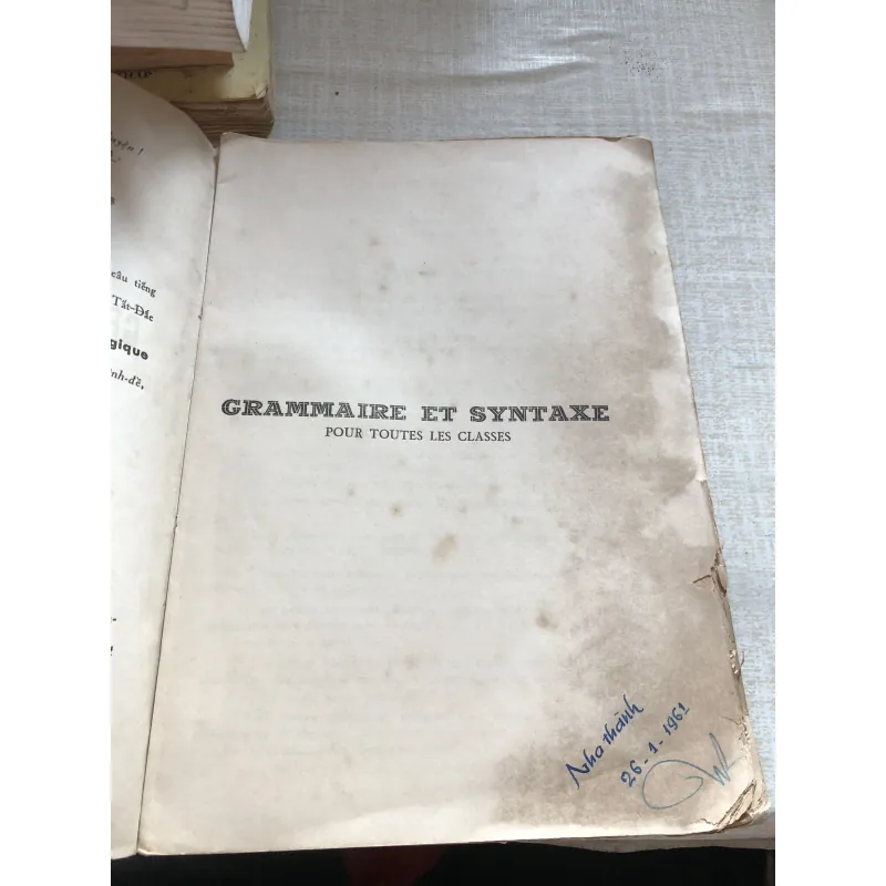 Grammaire & Syntaxe 993451