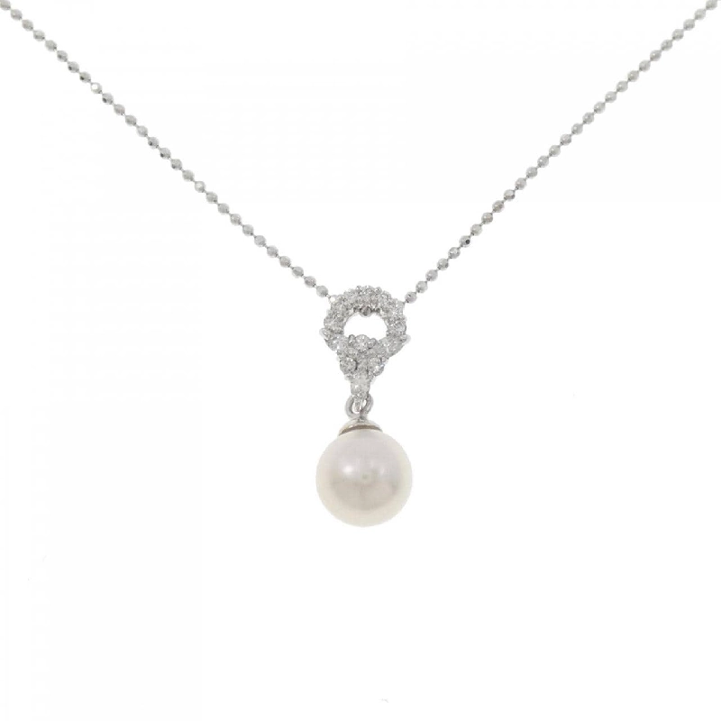 K18WG Dây chuyền ngọc trai Akoya 7.2mm - Hàng hiệu Chính hãng 857393