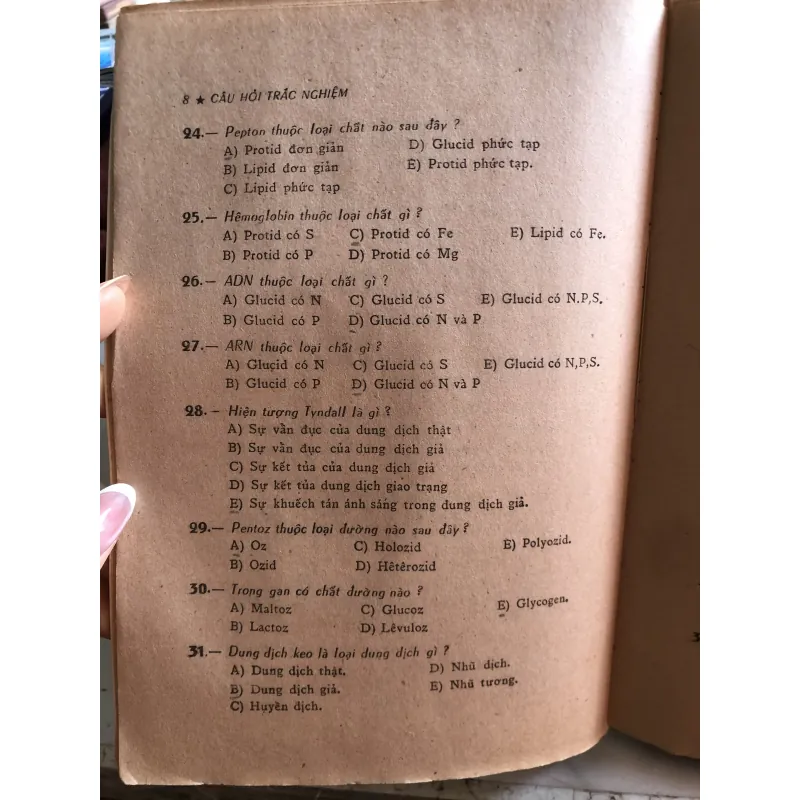 Trắc nghiệm vạn vật 12A  1006274