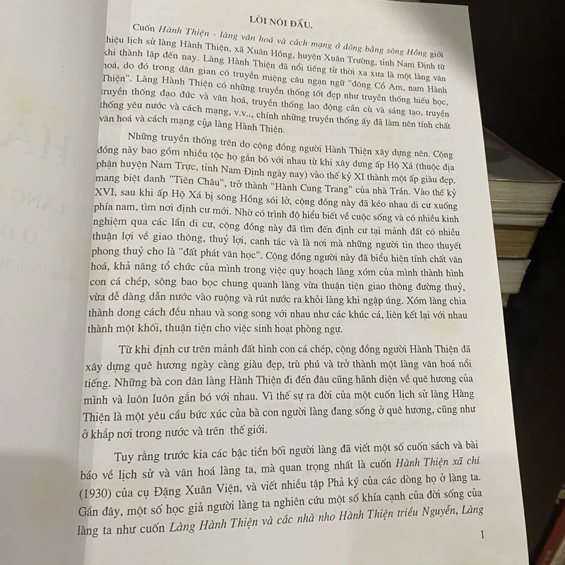 HÀNH THIỆN - LÀNG VĂN HÓA VÀ CÁCH MẠNG Ở ĐỒNG BẰNG SÔNG HỒNG, bản bìa cứng (xb 2010) 571635