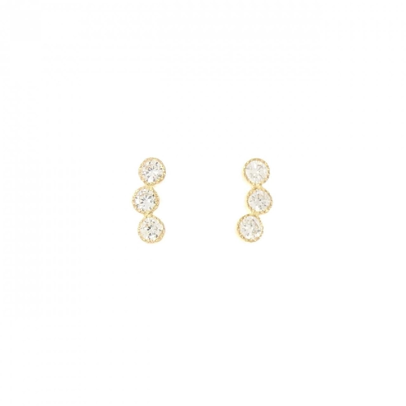 K18YG Bông tai kim cương 0.20CT - Hàng hiệu Chính hãng 871403