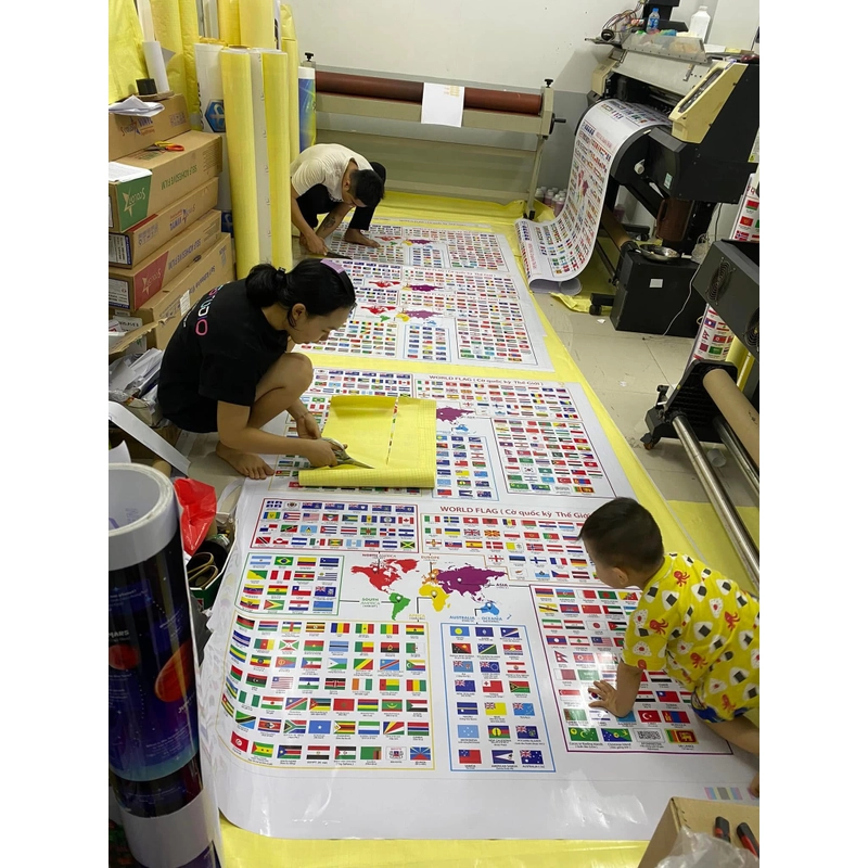 Tranh decal cờ quốc kỳ các nước trên thế giới 549960