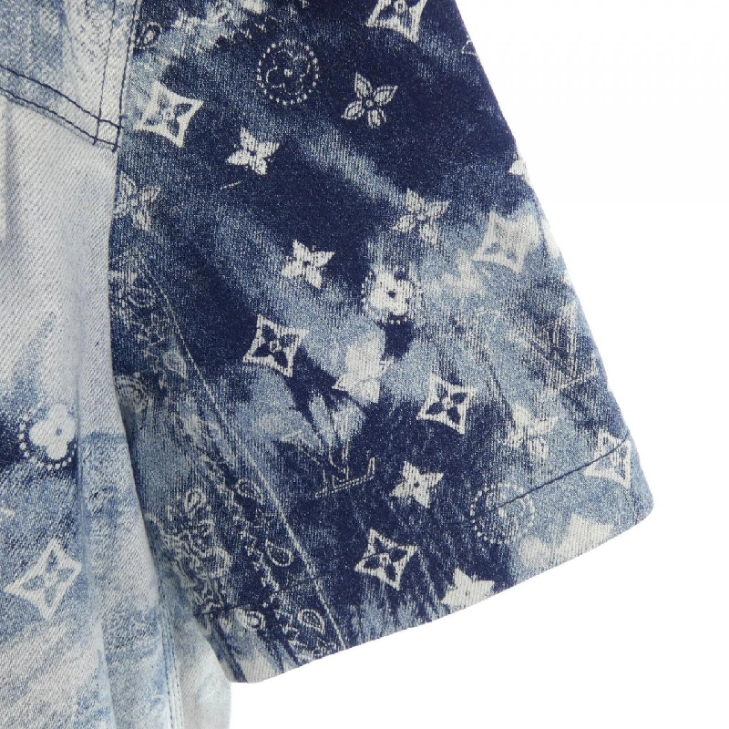 Áo sơ mi denim tay ngắn họa tiết monogram LOUIS VUITTON HNS17XNW2 - Hàng hiệu Authentic 901845