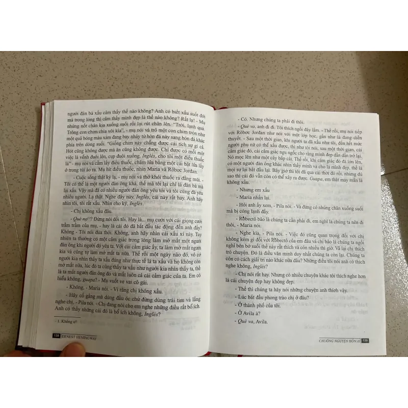 Chuông nguyện hồn ai – Ernest Hemingway (bìa cứng, NXB Văn học)  1000965