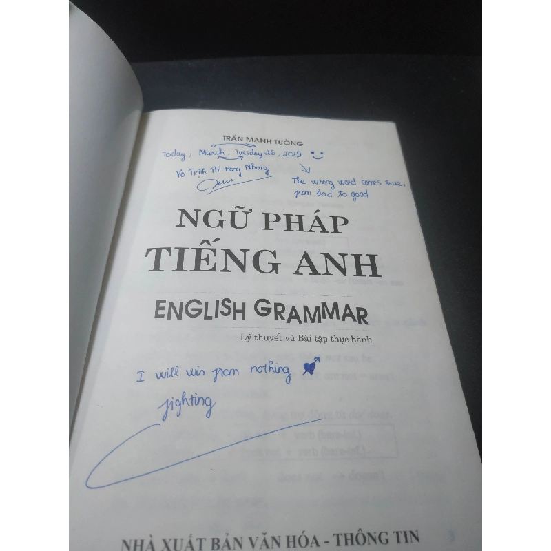 Ngữ pháp tiếng anh 2014 - Trần Mạnh Tường (ẩm móc, có chữ viết, highlight) new 70% HCM.LN0807 911477