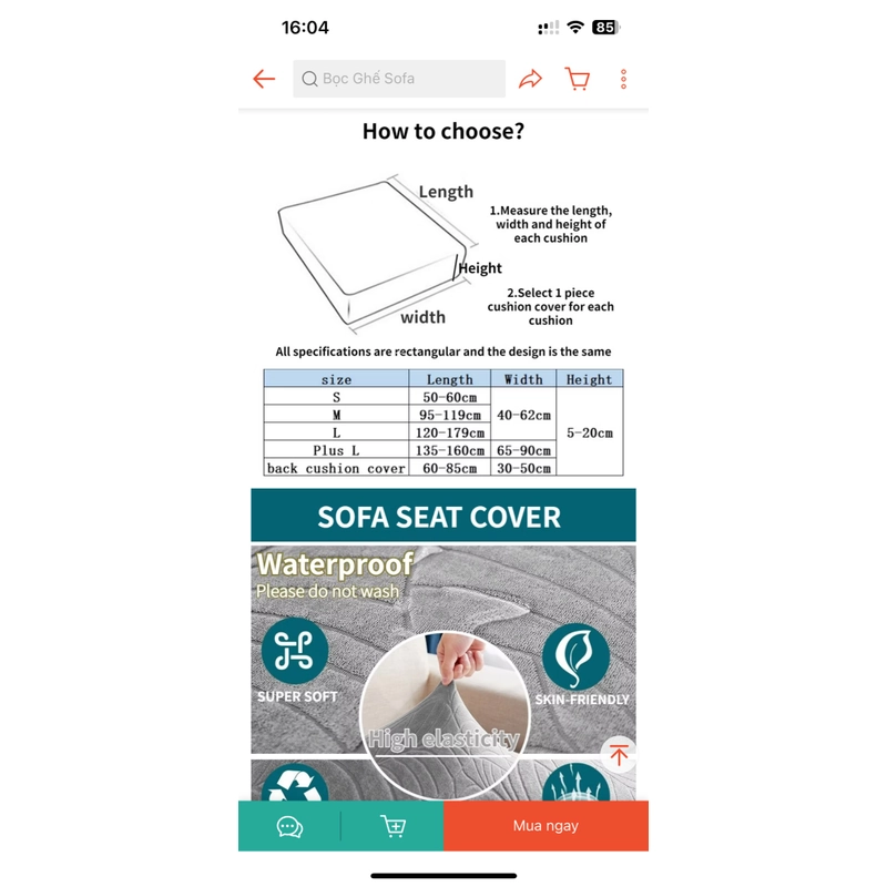 Bọc sofa bo chun 542250