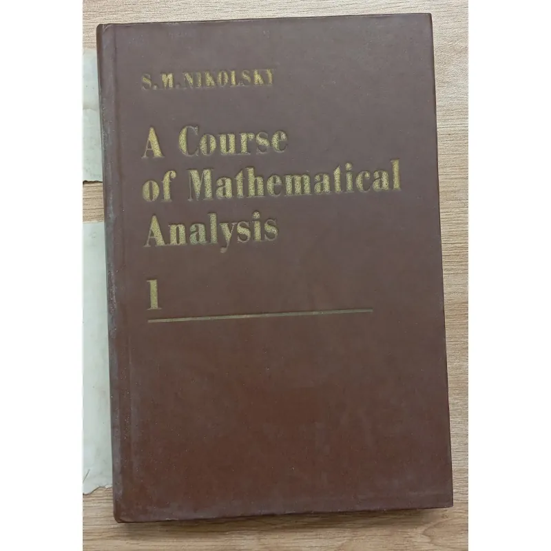 Sách Toán A Course of Mathematical Analysis 906771