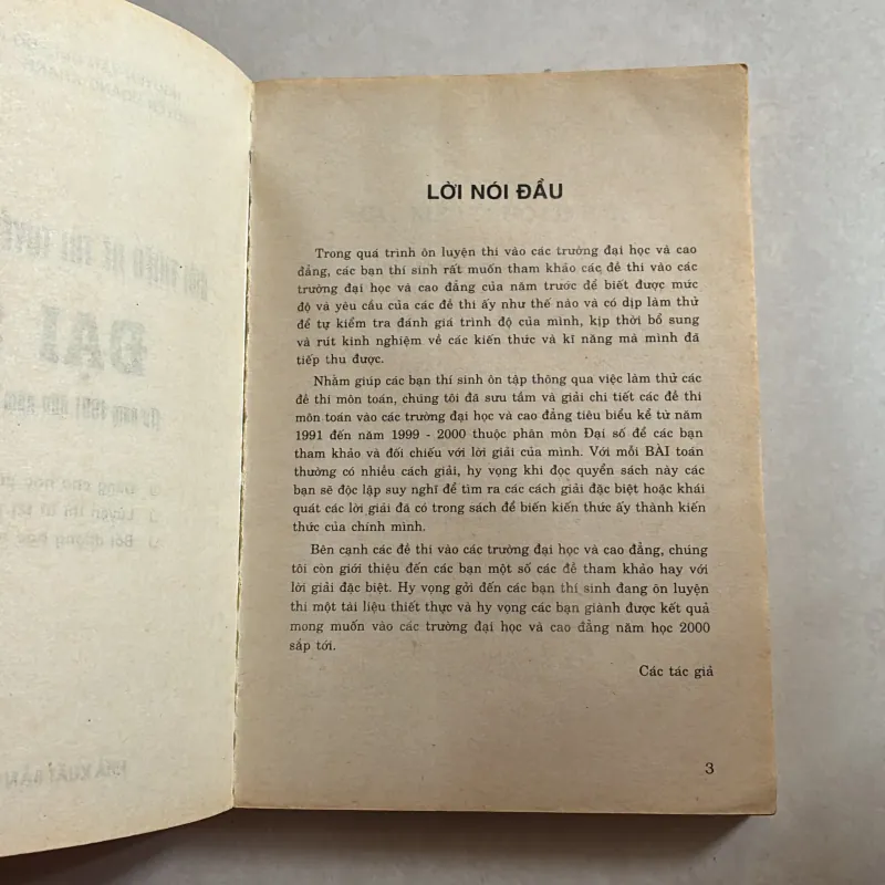 Giới thiệu đề thi tuyển sinh đại học Đại số 977767