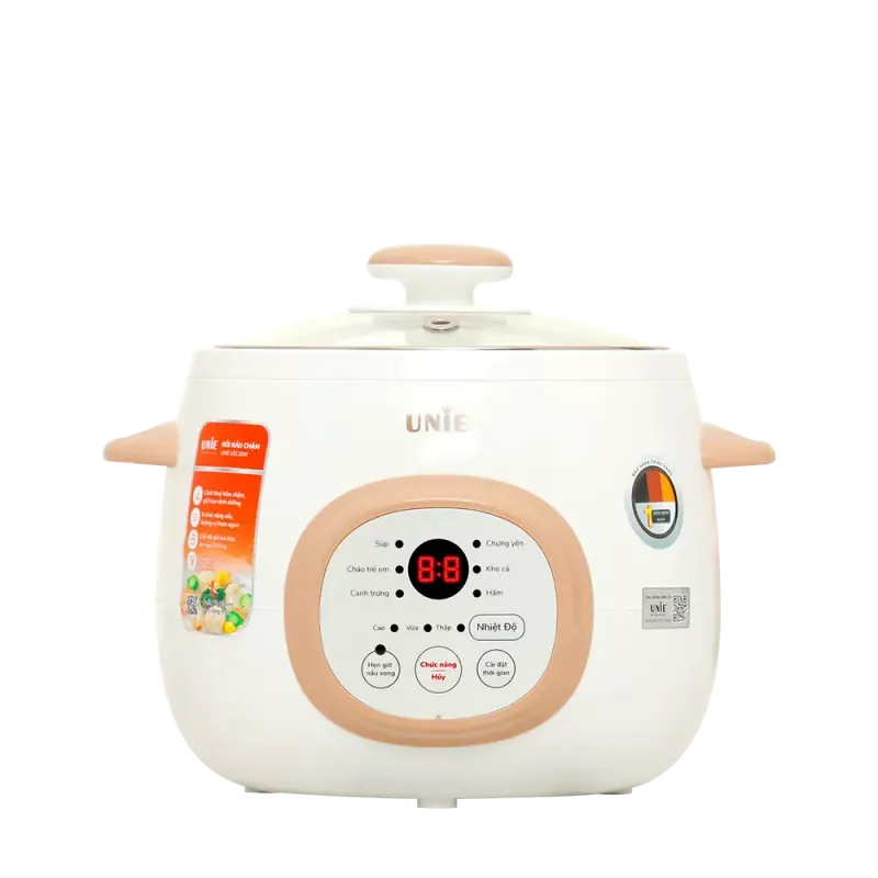 🌿 Nồi nấu chậm UNIE USC10W – Giữ trọn dưỡng chất tự nhiên 732413