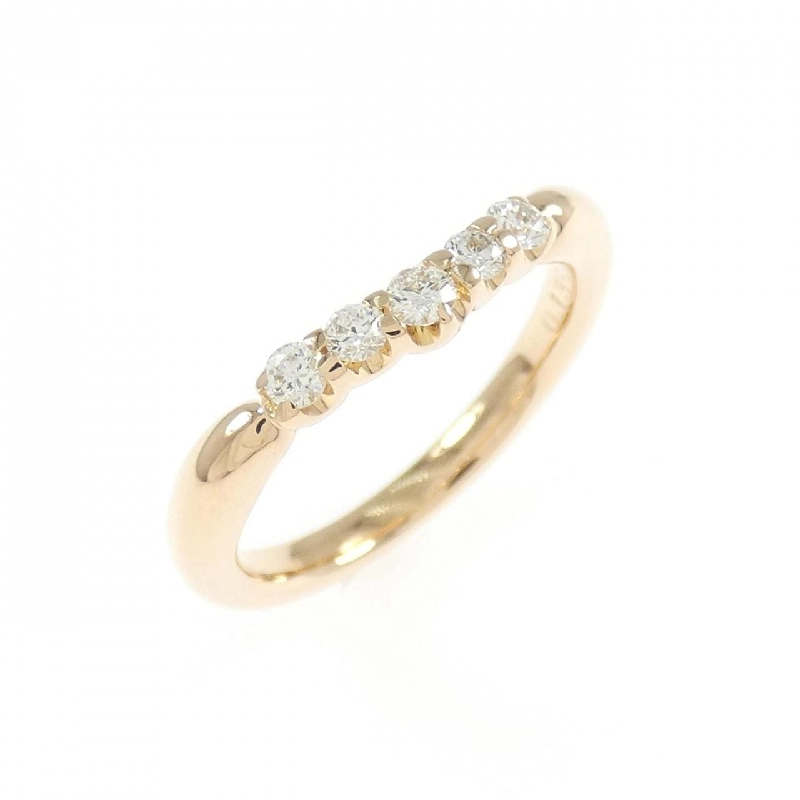 Nhẫn nhẫn hồng K18PG kim cương 0.135CT 670819