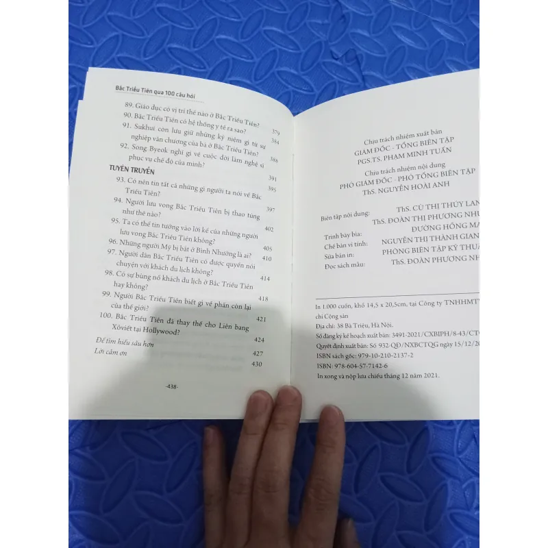 Bắc Triều Tiên Qua 100 Câu Hỏi - Bìa cứng 1040056
