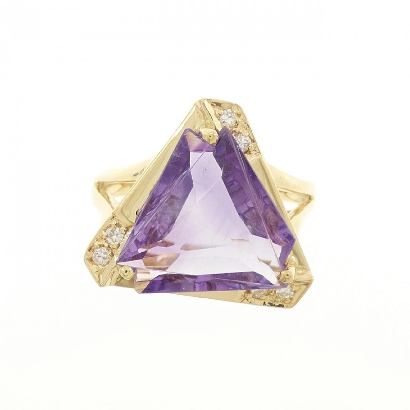 Nhẫn Amethyst K18YG 6.00CT 670113