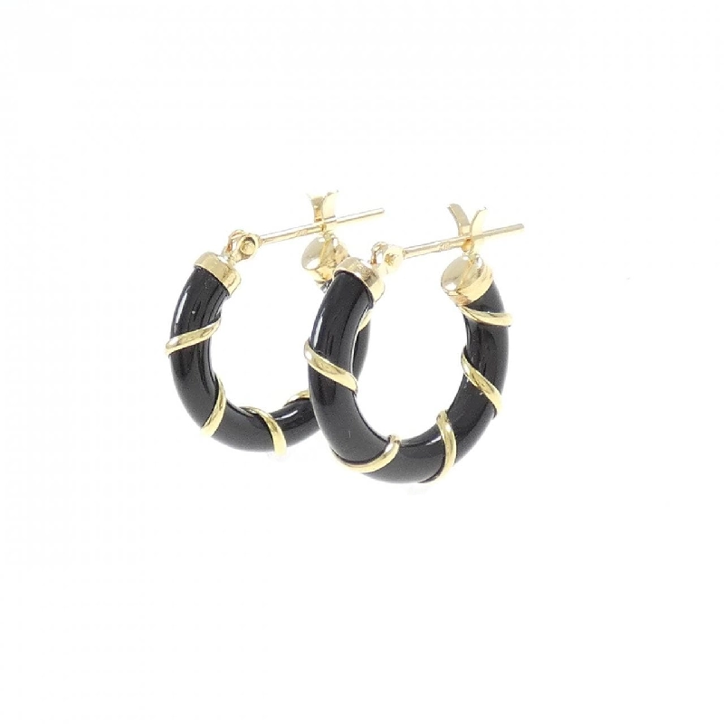 K18YG Onyx Bông tai - Hàng hiệu Chính hãng 871429