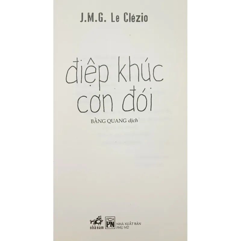 Điệp khúc cơn đói (Clezio) 604303