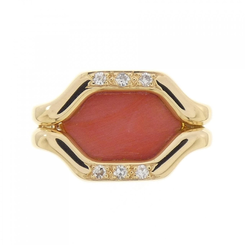 Nhẫn san hô 750YG 670466