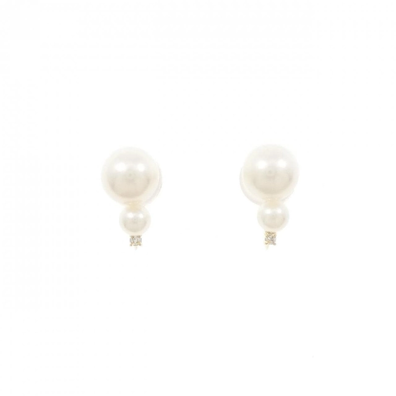 K18YG Bông tai ngọc trai Akoya - Hàng hiệu Authentic 873803