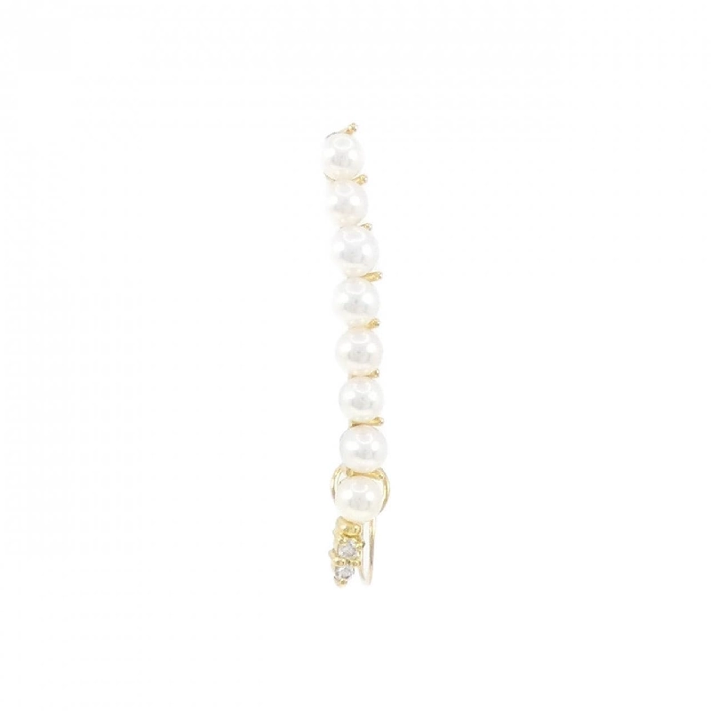 K18YG Bông tai ngọc trai Akoya một bên - Hàng hiệu Authentic 868924