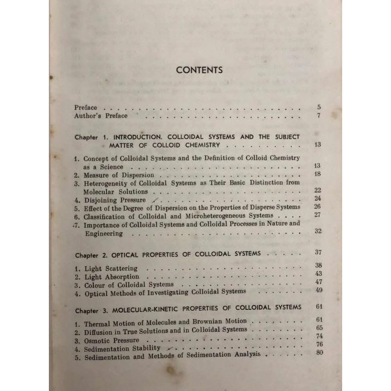 COLLOID CHEMISTRY - HOÁ HỌC KEO - S. Voyutsky - Mir Publishers, Moscow - 1978 443465