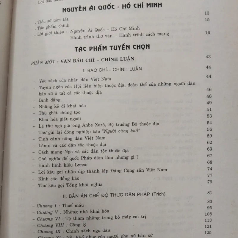 NGUYỄN ÁI QUỐC - HỒ CHÍ MINH NHỮNG TÁC PHẨM TIÊU BIỂU TỪ NĂM 1919-1945 971254