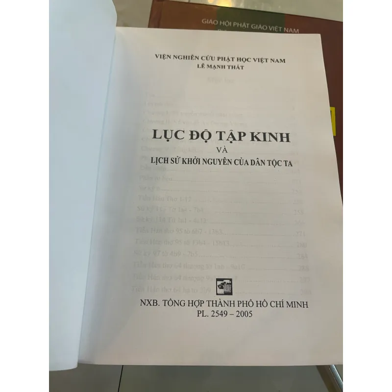 LỤC ĐỘ TẬP KINH VÀ LỊCH SỬ KHỞI NGUYÊN CỦA DÂN TỘC TA - LÊ MẠNH THÁT  1028875