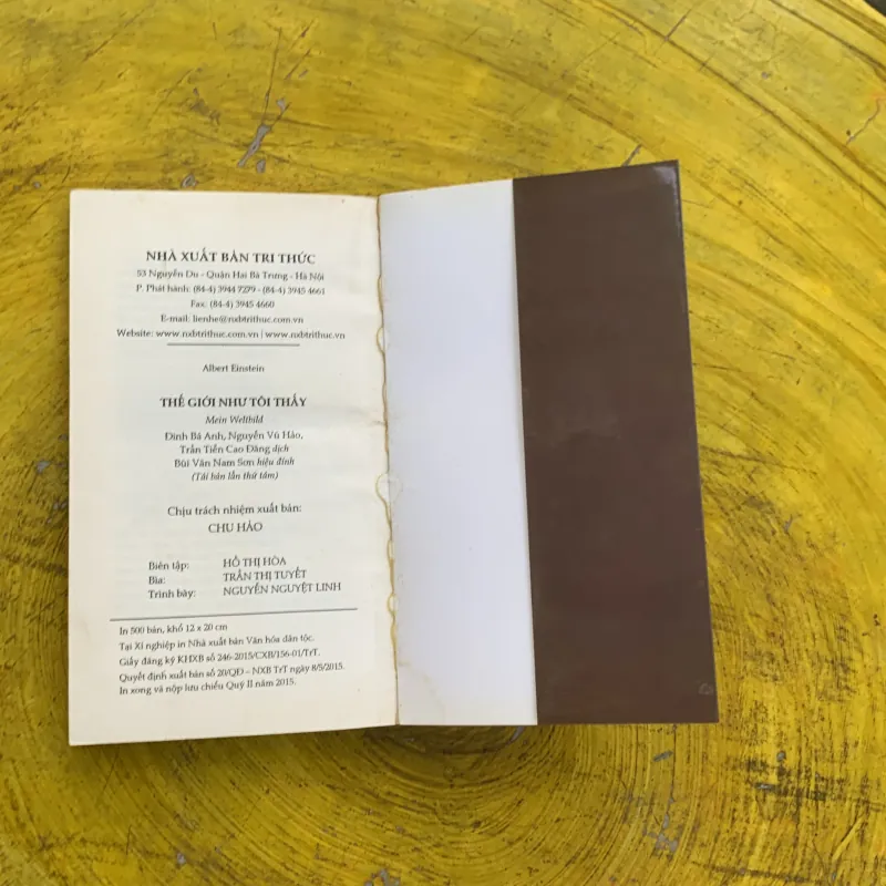 THẾ GIỚI NHƯ TÔI THẤY - ALBERT EINSTEIN  797855