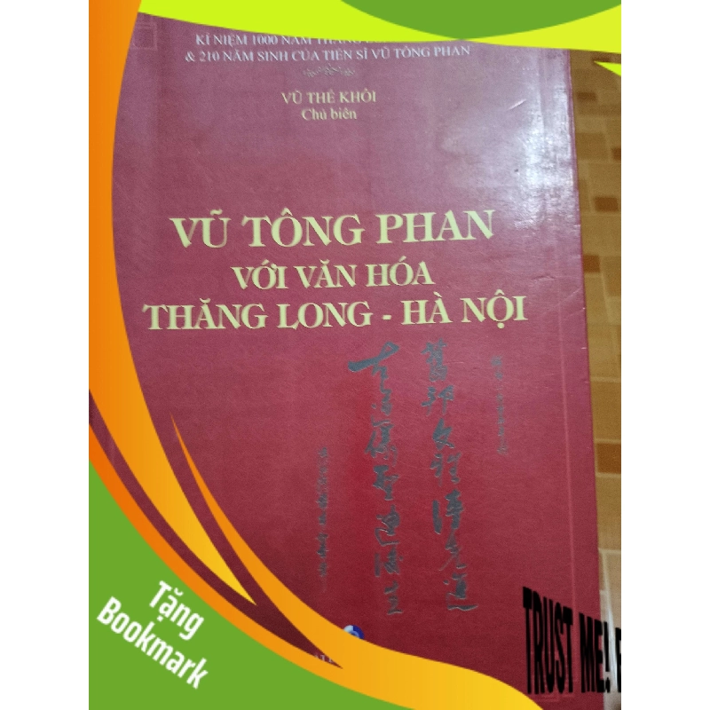 (TẶNG BOOKMARK) Vũ Tông Phan với văn hóa Thăng Long Hà Nội - 2010 - 452 trang Lịch sử Việt Nam RBK2702 956410