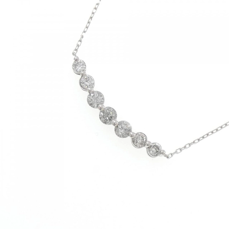 K18WG Dây chuyền kim cương 0.7CT - Hàng hiệu Chính hãng 857054