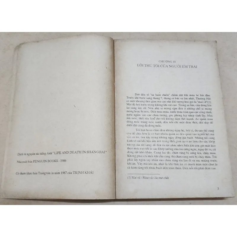 Trọn bộ 2q Hồi ký SỐNG VÀ CHẾT Ở THƯỢNG HẢI (Tác giả: Trịnh Niệm) 730852