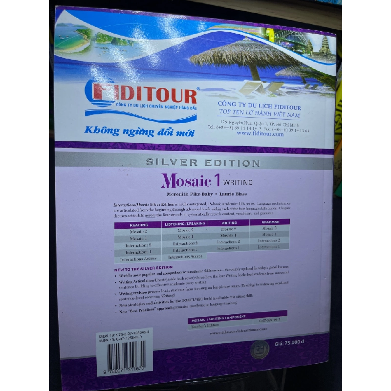 Mosaic 1 writing mới 90% Meredith Pike Baky và Laurie Blass HPB2905 SÁCH HỌC NGOẠI NGỮ 459487