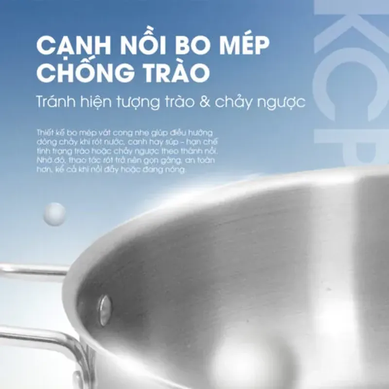Nồi inox liền khối cao cấp đa năng KALITE KCP2602 – Size 26cm, hiệu suất bắt từ 98% 572311