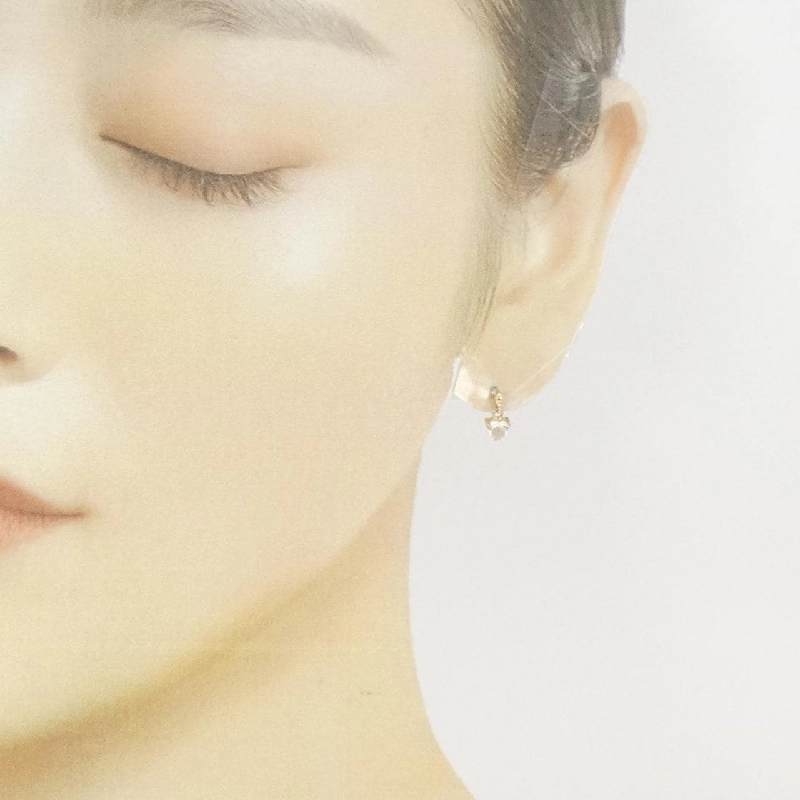 K18YG Đá mặt trăng Bông tai - Hàng hiệu Chính hãng 870990