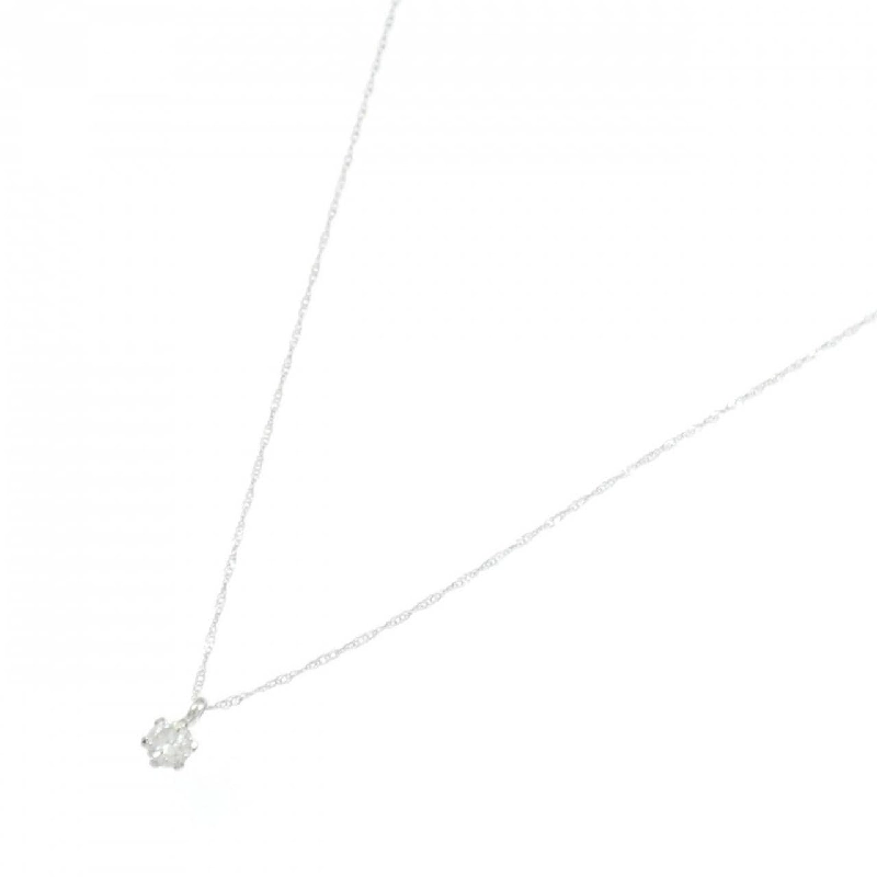 K18WG/750WG Solitaire Dây chuyền kim cương 0.2CT - Hàng hiệu Chính hãng 864840