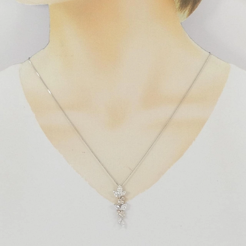 Dây chuyền kim cương K18WG/K18PG 2.09CT - Hàng hiệu Chính hãng 861378