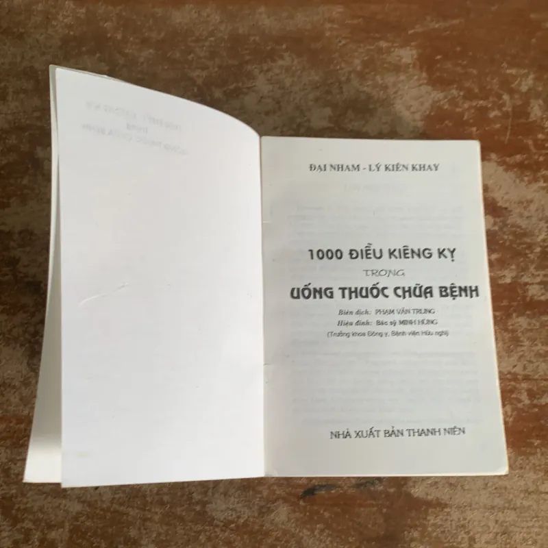 1000 ĐIỀU KIÊNG KỴ TRONG UỐNG THUỐC CHỮA BỆNH & 100 CÁCH CHỮA BỆNH TÓC & DA 787315