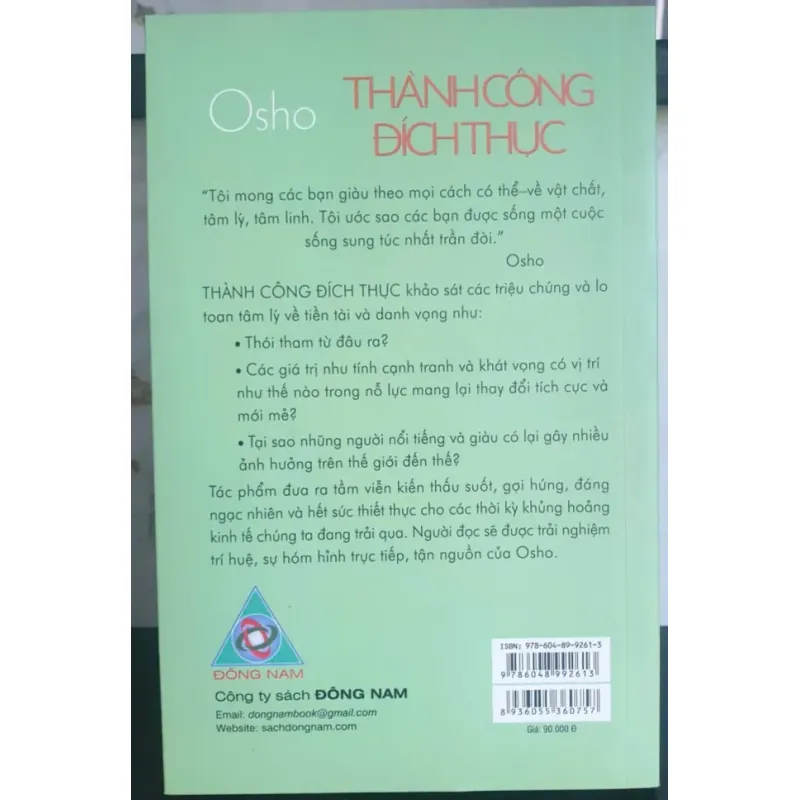Thành Công Đích Thực Danh Tiếng tiền Tài Khát Vọng - OSHO 736367