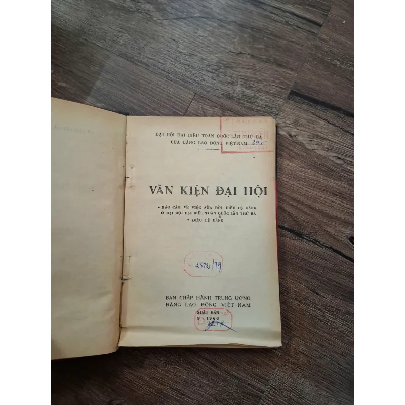 VĂN KIỆN ĐẠI HỘI - ĐẠI HỘI ĐẠI BIỂU TOÀN QUỐC LẦN THỨ BA 716007