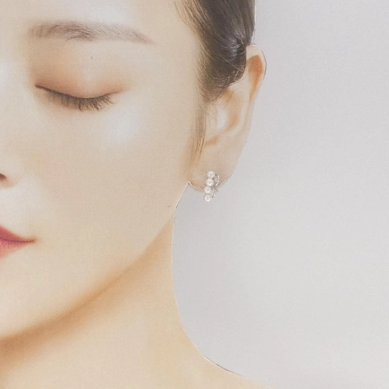 K18WG Bông tai ngọc trai Akoya - Hàng hiệu Authentic 871606