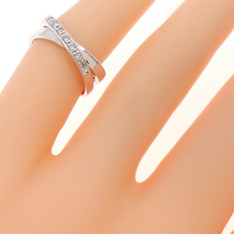 Nhẫn ngón út kim cương K18WG 0.05CT - Hàng hiệu Authentic 853141