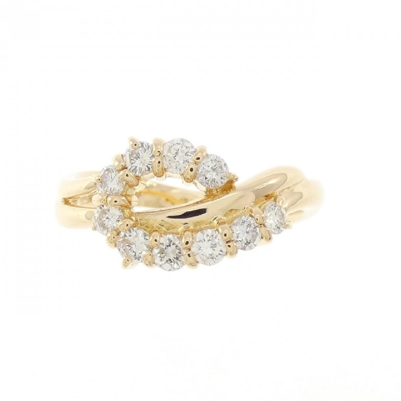 Nhẫn kim cương K18YG 0.32CT 670216