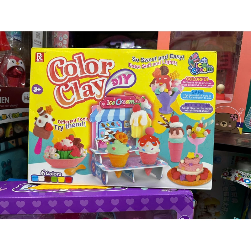 Đồ chơi đất nặn làm kem Ice cream Color Clay DIY 736 314643