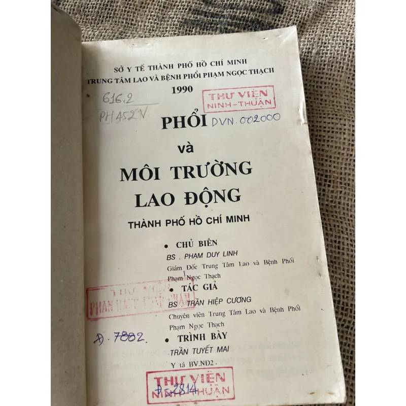 Phổi vào môi trường lao động bác sĩ Trần hiệp Cương 1019351
