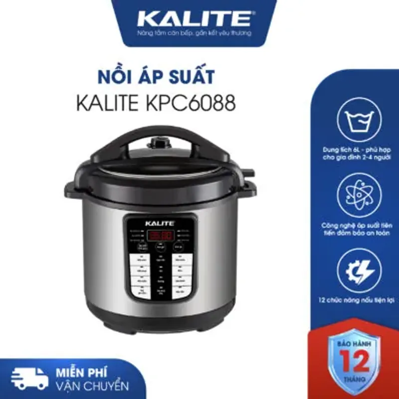 KALITE KPC6088 – Nồi áp suất hầm nhừ nhanh, giữ dưỡng chất 754751