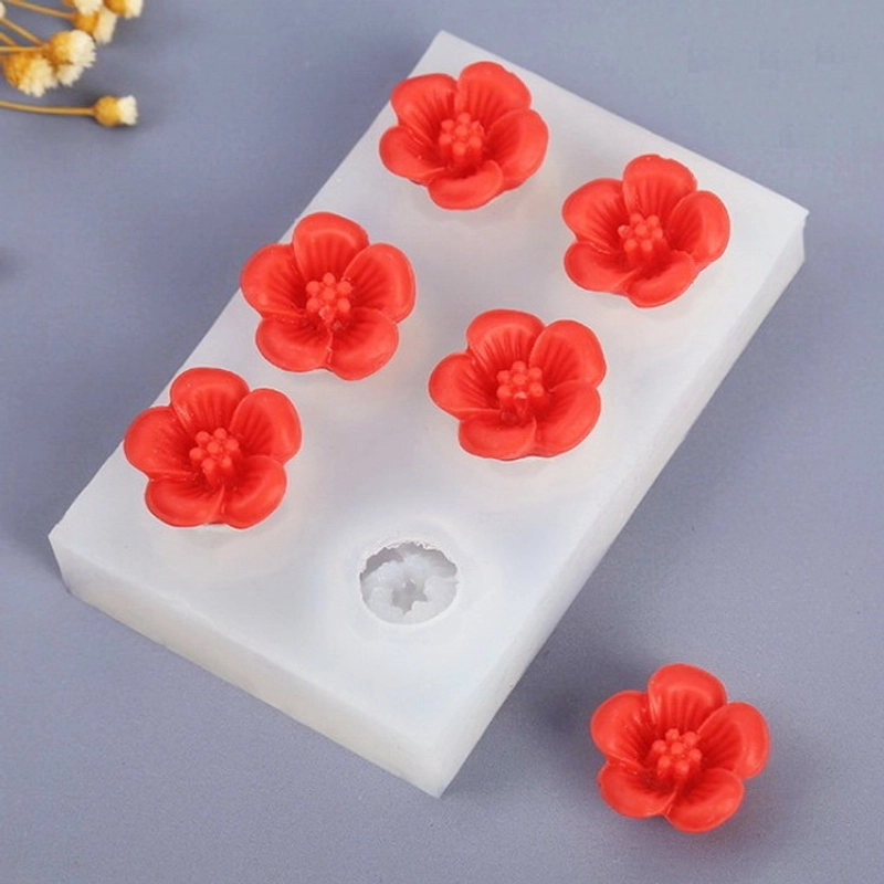 Bộ 2 khuôn silicon làm bánh, rau câu hoa mai hoa đào và lá - Mã số 1039 336054