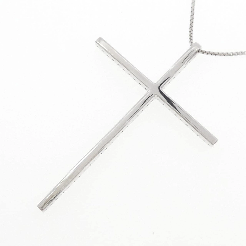 K18WG Dây chuyền kim cương chéo 1.00CT - Hàng hiệu Chính hãng 862078